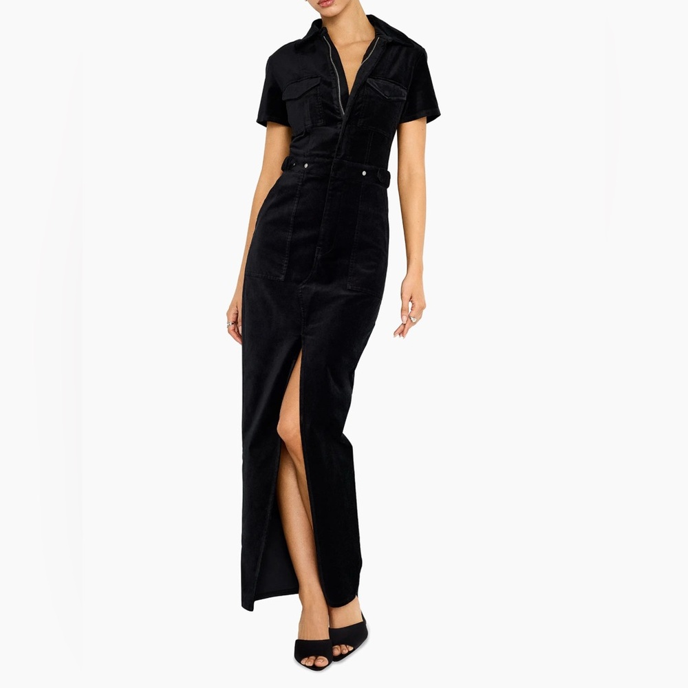 NWT Good American Fit for Success Velvet Maxi Dress - Picture 1 of 7